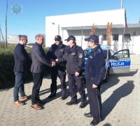 Komendant Miejski Policji w Opolu dziękuje za wsparcie burmistrzowi miasta Tułowice