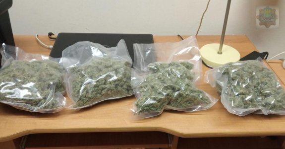 marihuana zabezpieczona przez policjantów