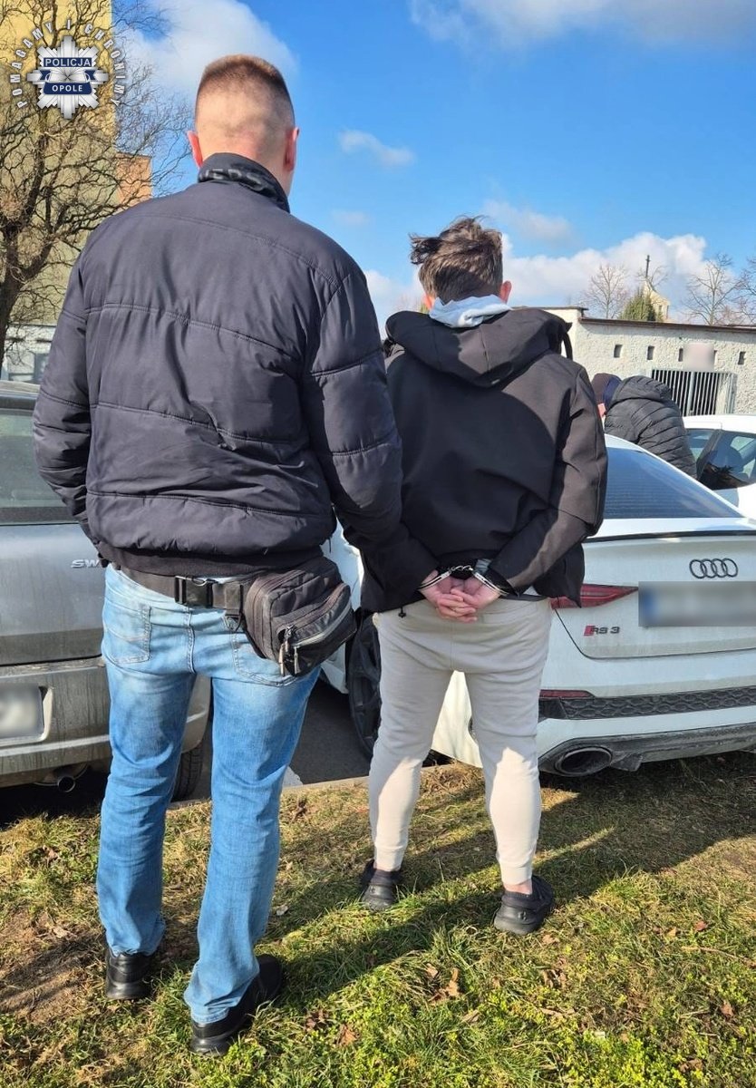 zdjęcie: zatrzymany mężczyzna