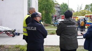 służby w trakcie ćwiczeń