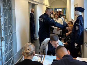 uczestnicy ćwiczeń w trakcie zajęć