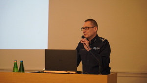 Policjanci podczas narady rocznej