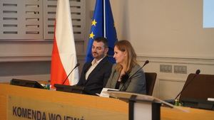 Policjanci podczas narady rocznej