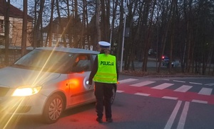 policjanci sprawdzają trzeźwość