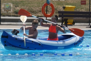 Konkurs pływania kajakiem na czas